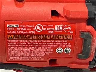 CRAFTSMAN V20 20-volt Max 4-Tool Power Tool Combo Kit with Soft Case